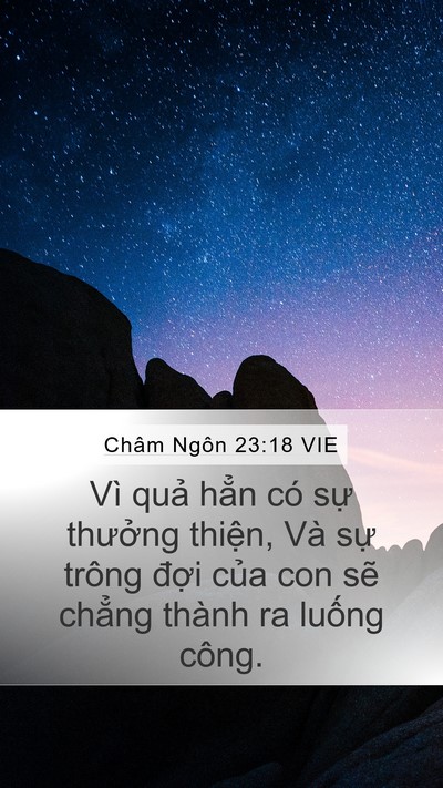 Châm Ngôn 23:18 VIE Bible Verse Image