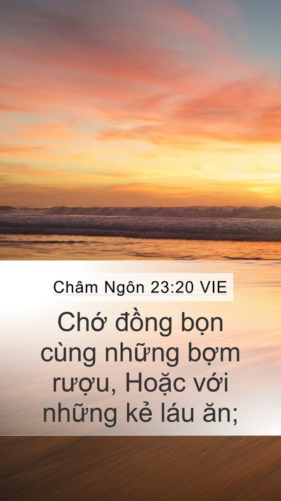Châm Ngôn 23:20 VIE Bible Verse Image
