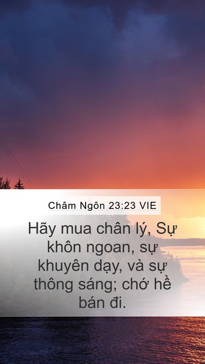 Châm Ngôn 23:23 VIE Bible Verse Image