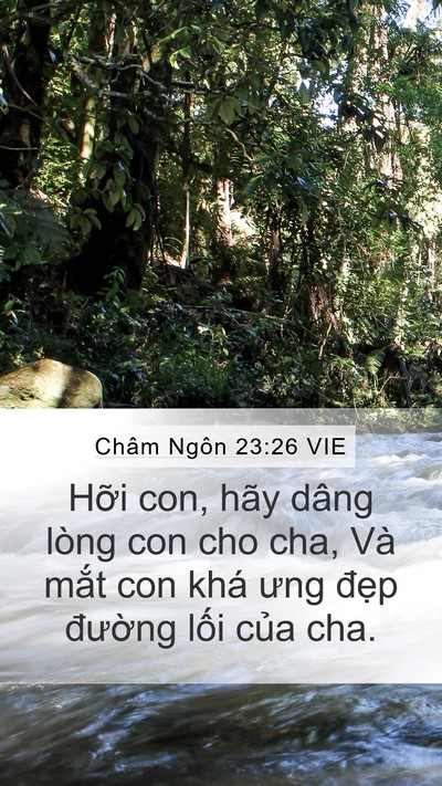 Châm Ngôn 23:26 VIE Bible Verse Image