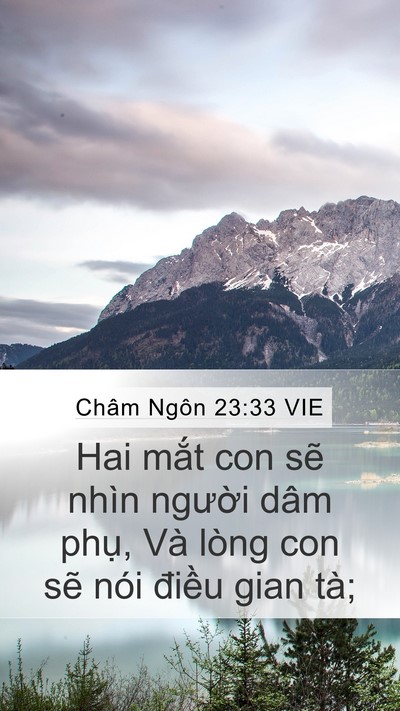 Châm Ngôn 23:33 VIE Bible Verse Image
