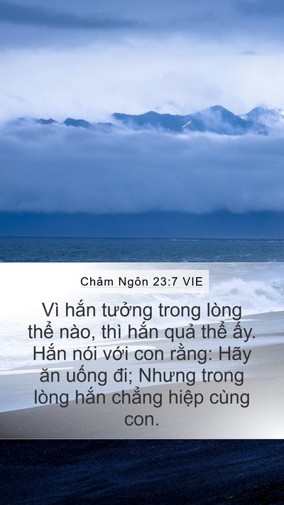 Châm Ngôn 23:7 VIE Bible Verse Image
