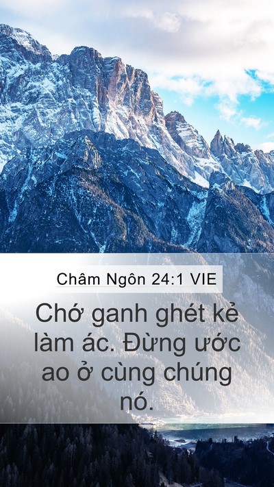 Châm Ngôn 24:1 VIE Bible Verse Image