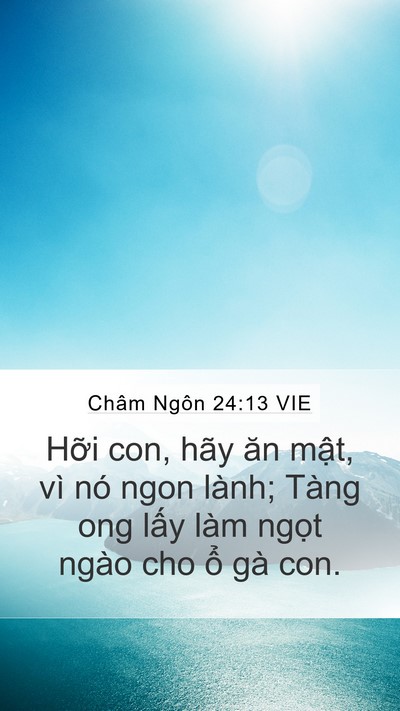 Châm Ngôn 24:13 VIE Bible Verse Image