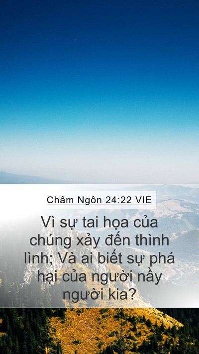 Châm Ngôn 24:22 VIE Bible Verse Image