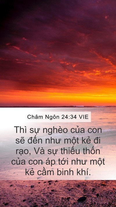 Châm Ngôn 24:34 VIE Bible Verse Image
