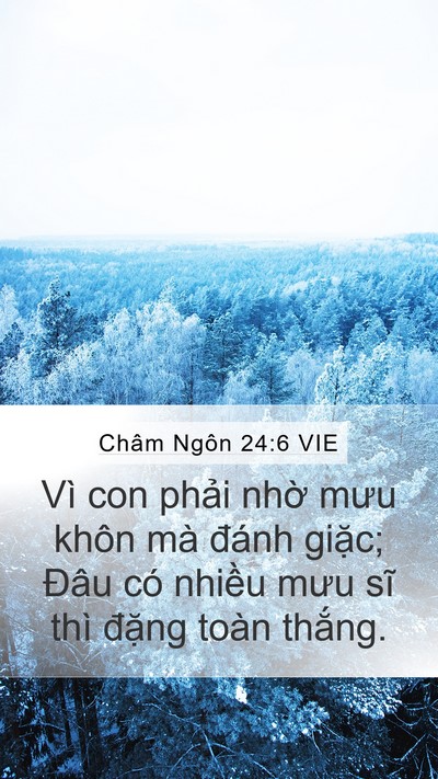 Châm Ngôn 24:6 VIE Bible Verse Image