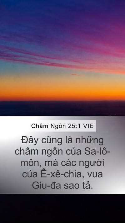 Châm Ngôn 25:1 VIE Bible Verse Image