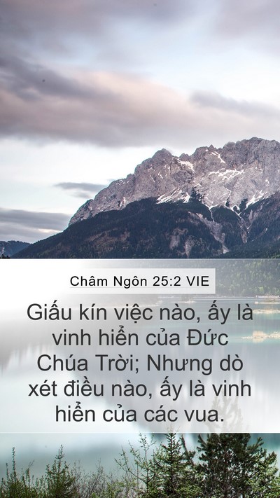 Châm Ngôn 25:2 VIE Bible Verse Image