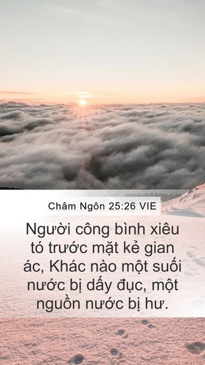 Châm Ngôn 25:26 VIE Bible Verse Image