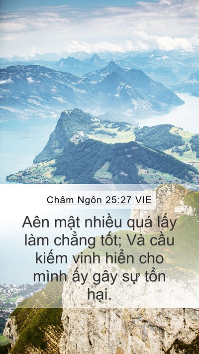 Châm Ngôn 25:27 VIE Bible Verse Image