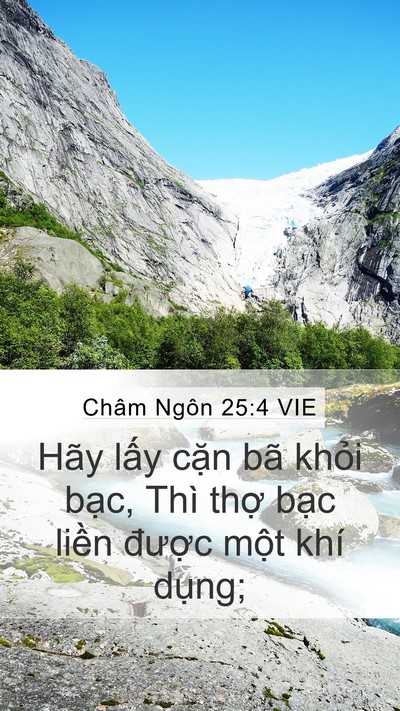 Châm Ngôn 25:4 VIE Bible Verse Image
