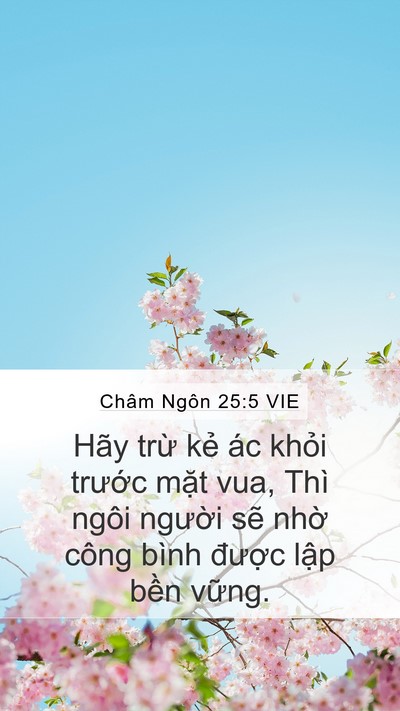Châm Ngôn 25:5 VIE Bible Verse Image