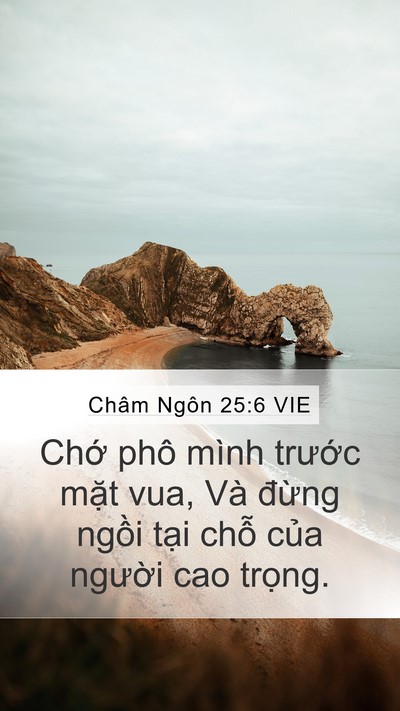 Châm Ngôn 25:6 VIE Bible Verse Image