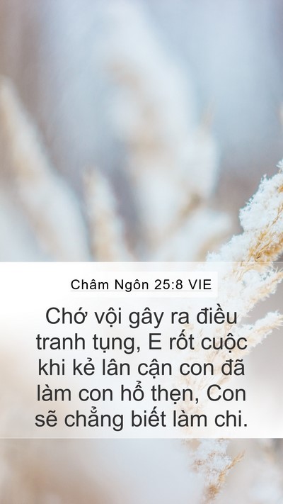 Châm Ngôn 25:8 VIE Bible Verse Image