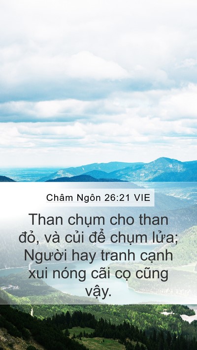 Châm Ngôn 26:21 VIE Bible Verse Image