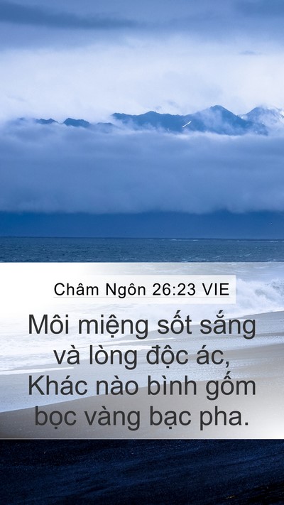 Châm Ngôn 26:23 VIE Bible Verse Image