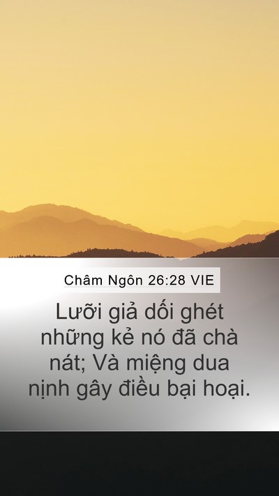 Châm Ngôn 26:28 VIE Bible Verse Image