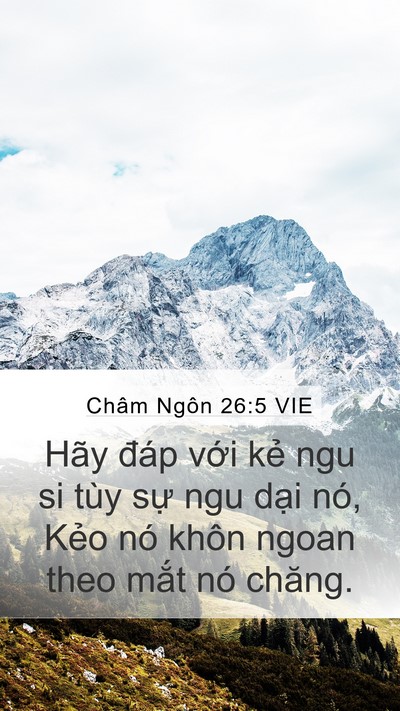 Châm Ngôn 26:5 VIE Bible Verse Image