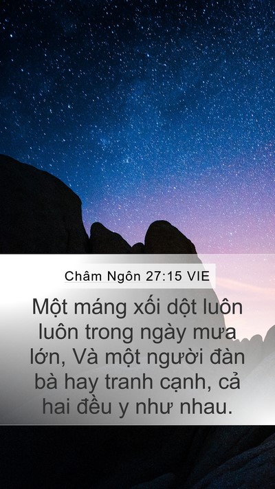 Châm Ngôn 27:15 VIE Bible Verse Image
