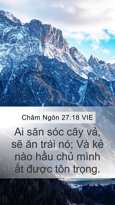 Châm Ngôn 27:18 VIE Bible Verse Image