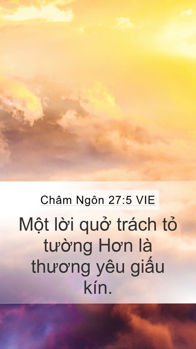 Châm Ngôn 27:5 VIE Bible Verse Image