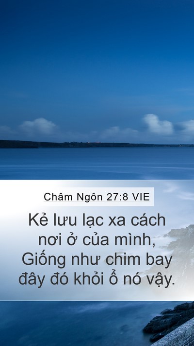 Châm Ngôn 27:8 VIE Bible Verse Image
