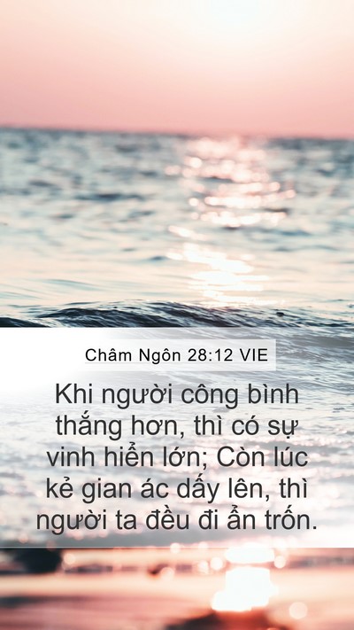Châm Ngôn 28:12 VIE Bible Verse Image