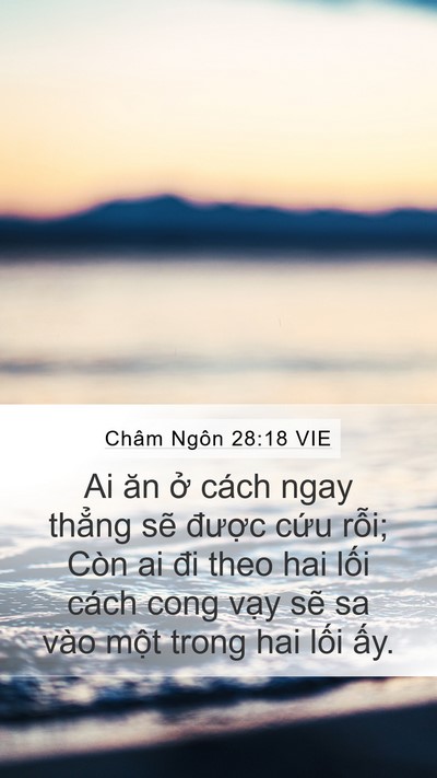 Châm Ngôn 28:18 VIE Bible Verse Image