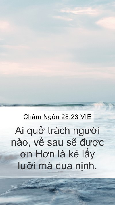 Châm Ngôn 28:23 VIE Bible Verse Image
