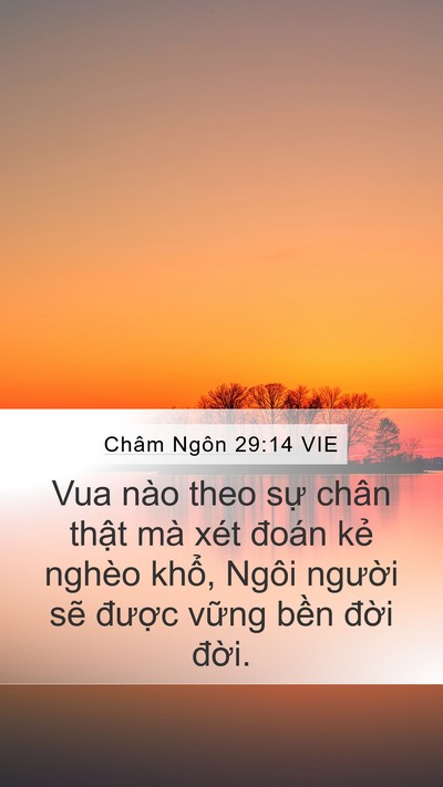 Châm Ngôn 29:14 VIE Bible Verse Image