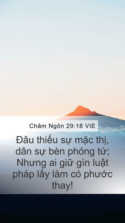 Châm Ngôn 29:18 VIE Bible Verse Image