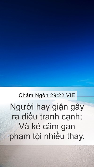 Châm Ngôn 29:22 VIE Bible Verse Image