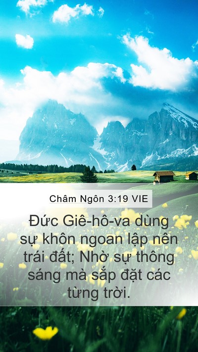 Châm Ngôn 3:19 VIE Bible Verse Image