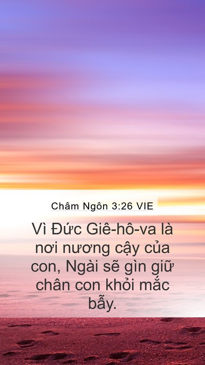 Châm Ngôn 3:26 VIE Bible Verse Image