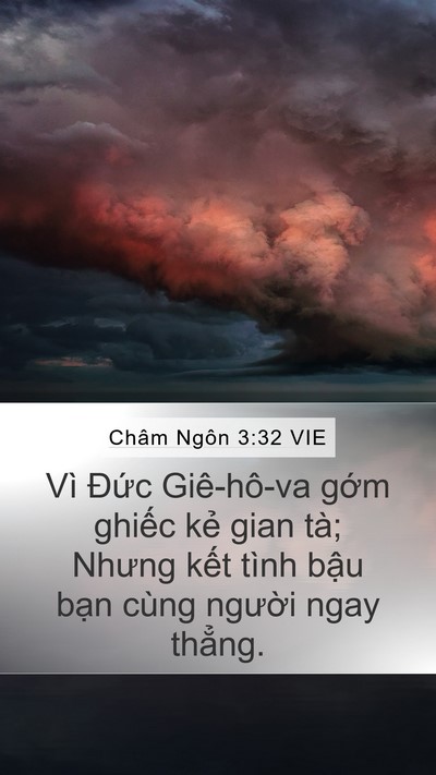 Châm Ngôn 3:32 VIE Bible Verse Image