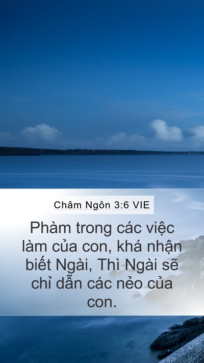 Châm Ngôn 3:6 VIE Bible Verse Image