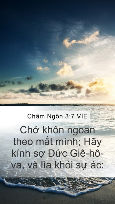 Châm Ngôn 3:7 VIE Bible Verse Image