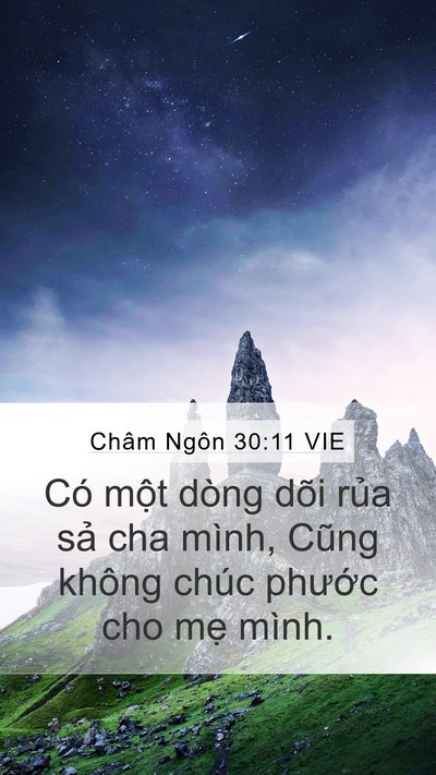 Châm Ngôn 30:11 VIE Bible Verse Image