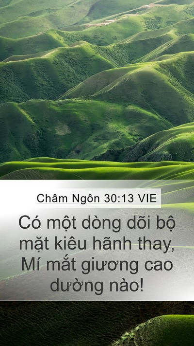 Châm Ngôn 30:13 VIE Bible Verse Image