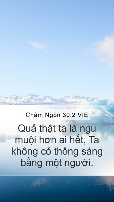 Châm Ngôn 30:2 VIE Bible Verse Image