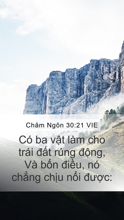 Châm Ngôn 30:21 VIE Bible Verse Image