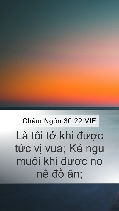 Châm Ngôn 30:22 VIE Bible Verse Image