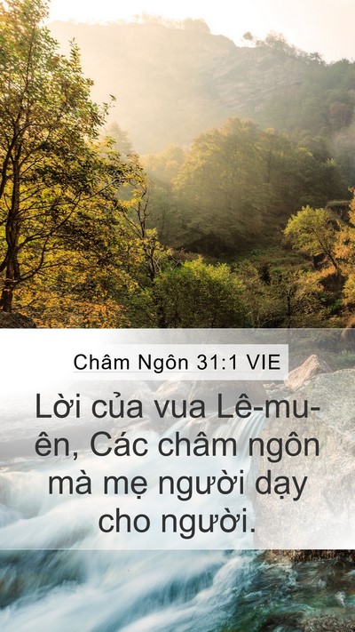 Châm Ngôn 31:1 VIE Bible Verse Image