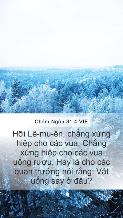 Châm Ngôn 31:4 VIE Bible Verse Image