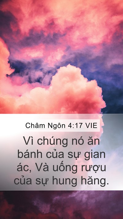 Châm Ngôn 4:17 VIE Bible Verse Image