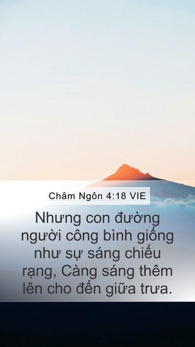 Châm Ngôn 4:18 VIE Bible Verse Image