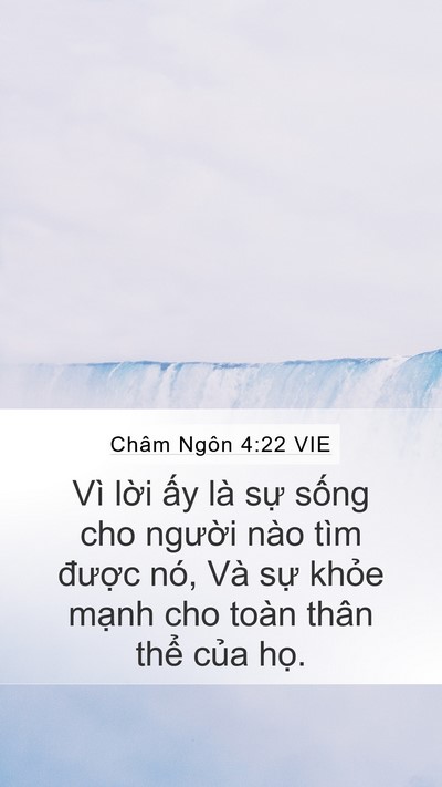 Châm Ngôn 4:22 VIE Bible Verse Image