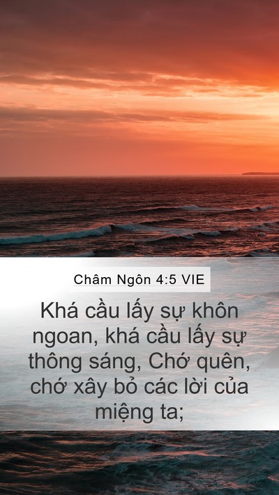 Châm Ngôn 4:5 VIE Bible Verse Image