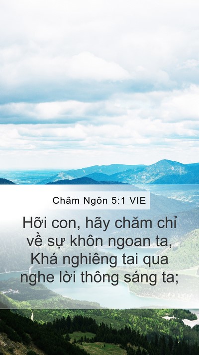 Châm Ngôn 5:1 VIE Bible Verse Image